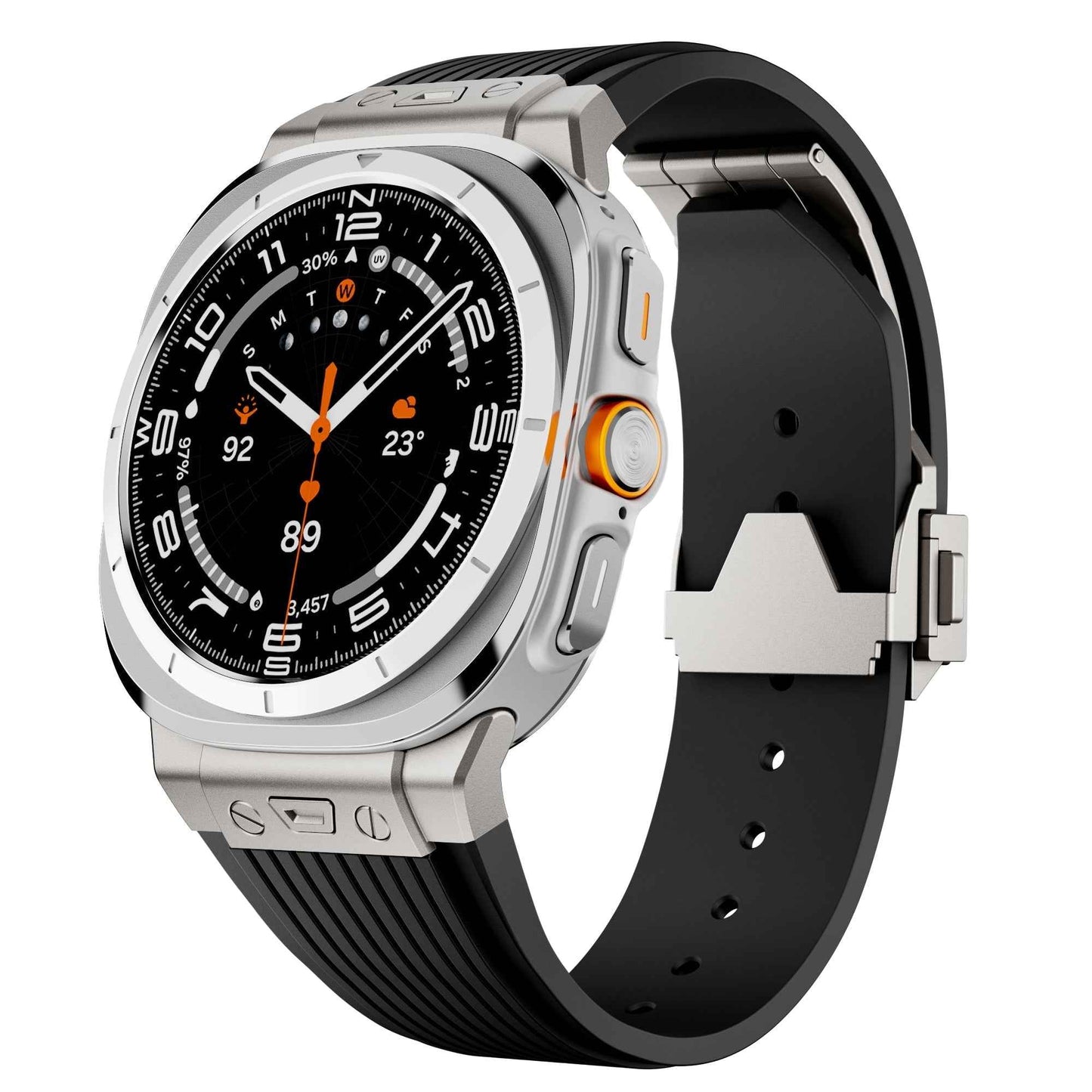 Jasper - Premium Siliconen Band voor Samsung Galaxy Watch Ultra