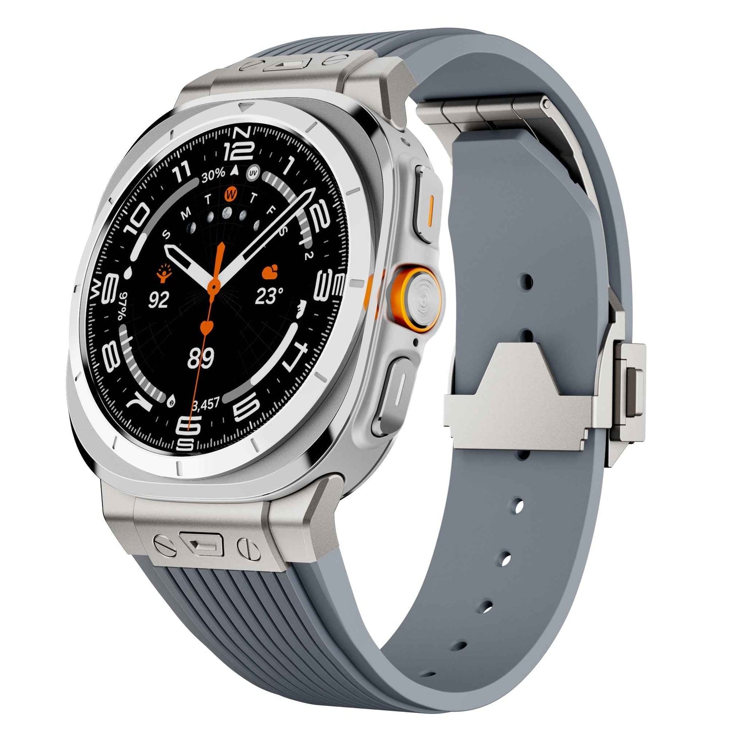 Jasper - Premium Siliconen Band voor Samsung Galaxy Watch Ultra