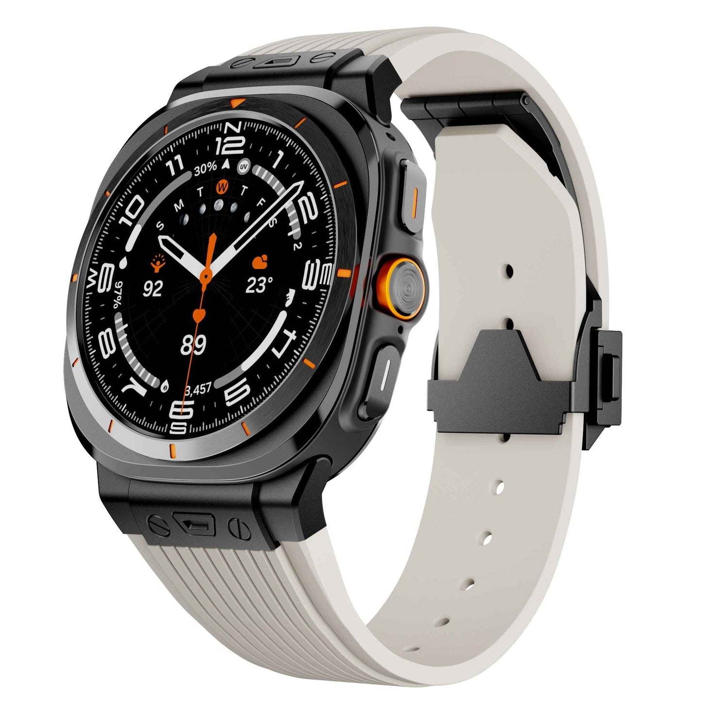 Jasper - Premium Siliconen Band voor Samsung Galaxy Watch Ultra