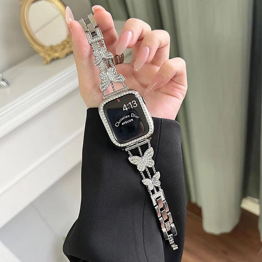 Butterfly Bling Diamond Link Bracelet for Apple Watch
