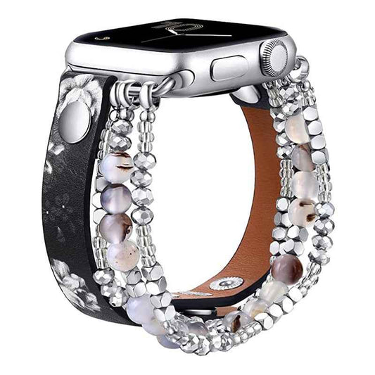 Luxury Beaded Bracelet For Apple Watch Band