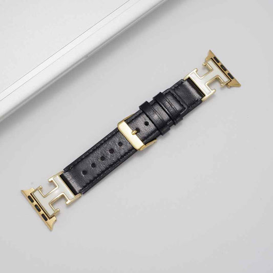 Elegant Holiday Leather Strap For Apple Watch