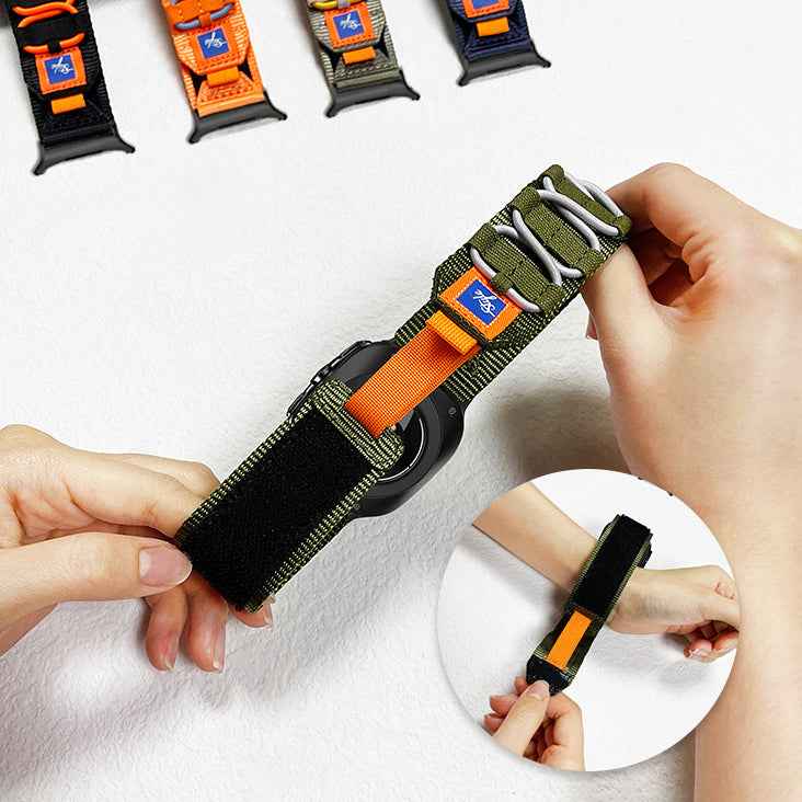 Outdoor Sports Nylon Woven Band For Samsung Watch 7 Ultra