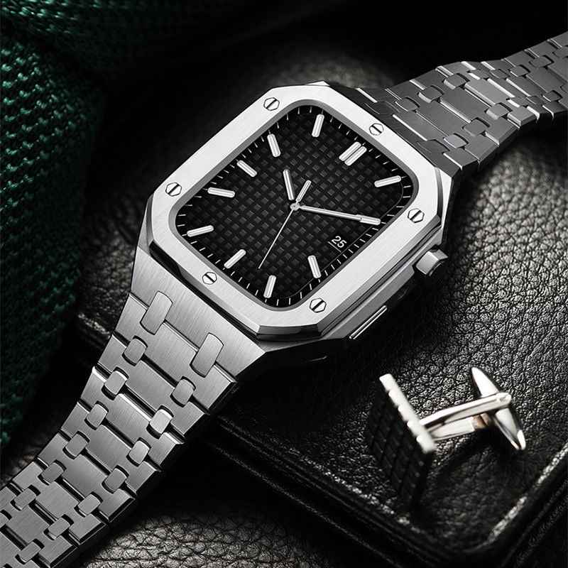 Freek - 316L RVS Premium Band & Case Set voor Apple Watch