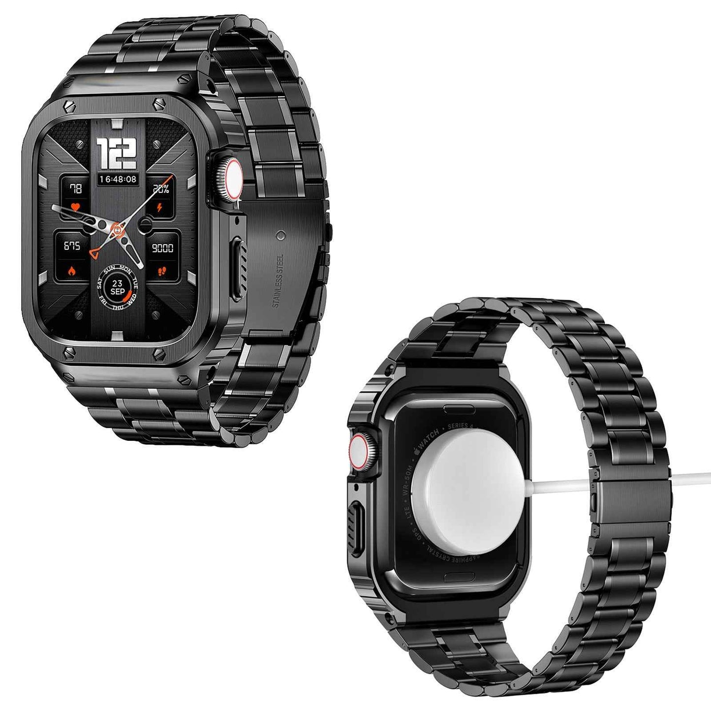 Michiel - 316L RVS Schakelband met Beschermcase