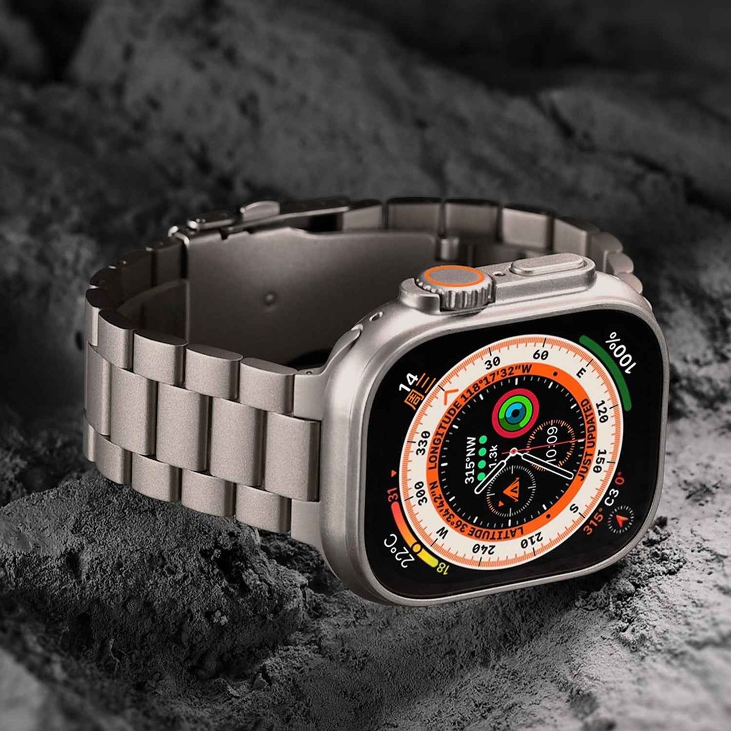 Max - Business Titanium Premium Horlogeband