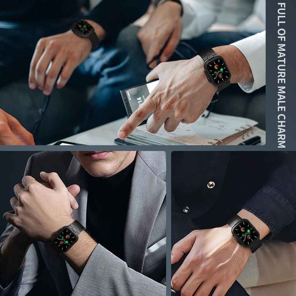 Thijs - Premium Titanium Band voor Apple Watch