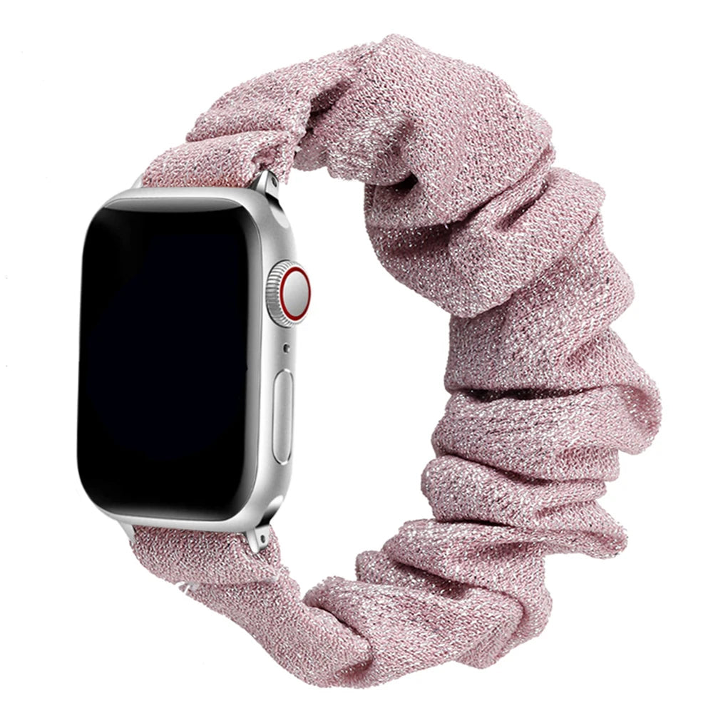Zara - Scrunchie Nylon Solo Loop Band voor Apple Watch