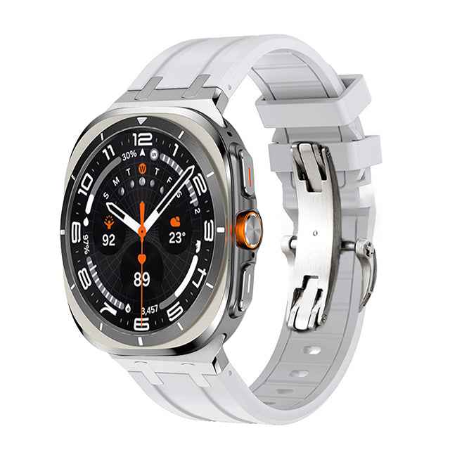 NEW AP Thick Silicone Band With Titanium Adapter For Samsung Watch Ultra