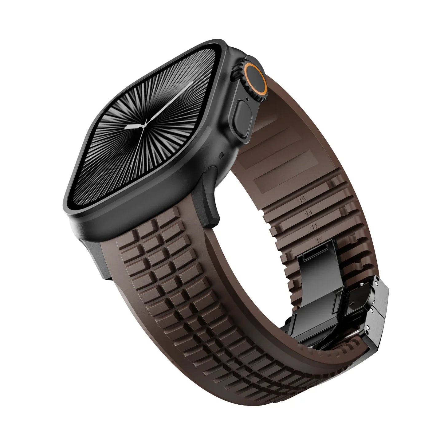 Raymond - GR Modern Band Upgraded FKM Rubber Band voor Apple Watch