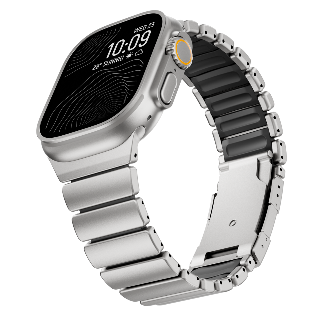 Mark - GEMINI Grade 5 Titanium Band voor Apple Watch