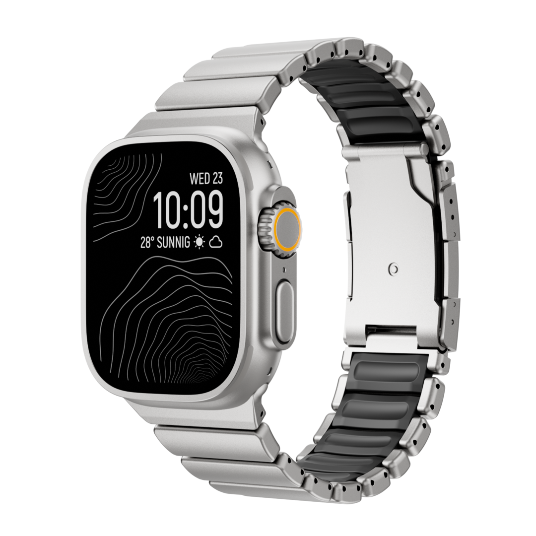 Mark - GEMINI Grade 5 Titanium Band voor Apple Watch