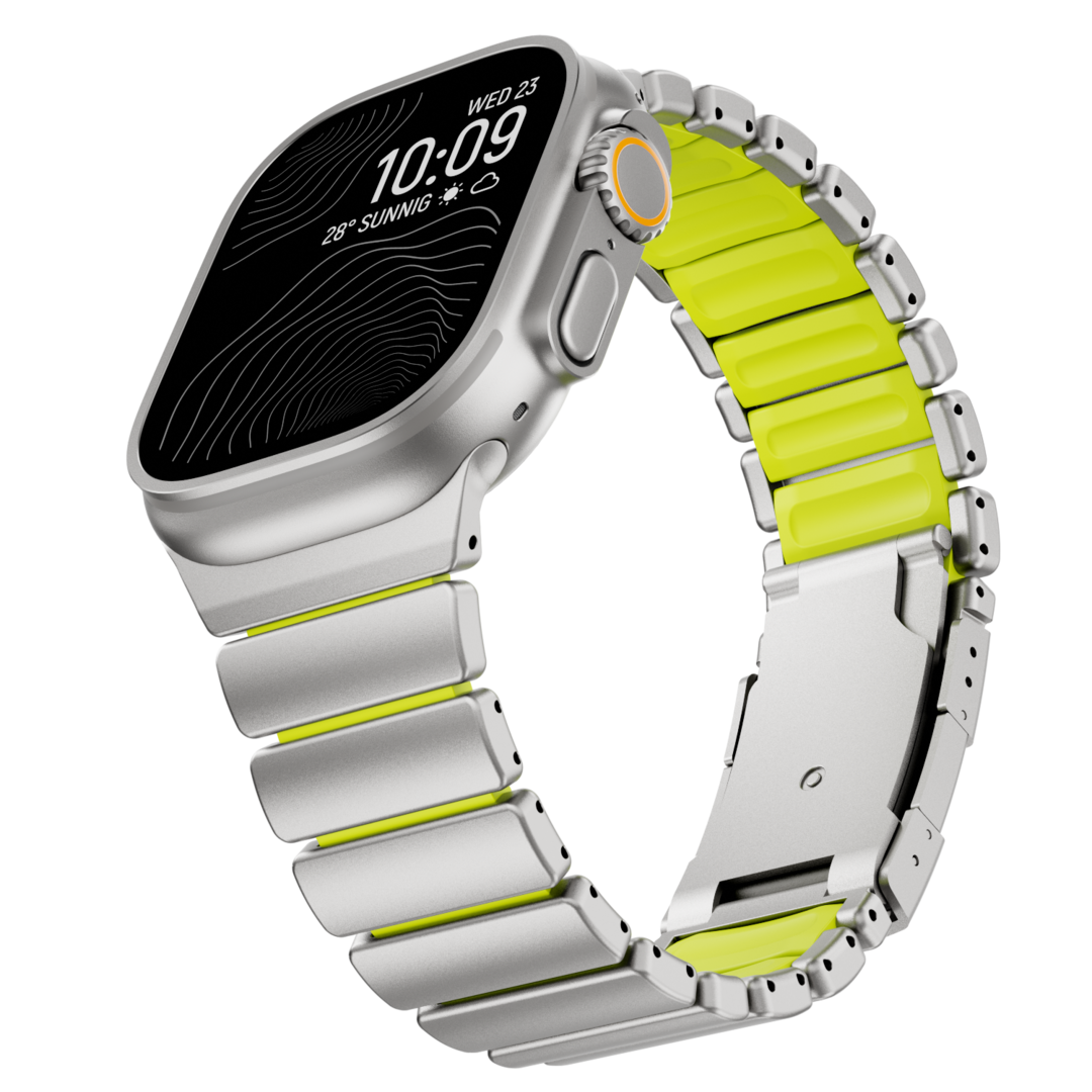 Mark - GEMINI Grade 5 Titanium Band voor Apple Watch
