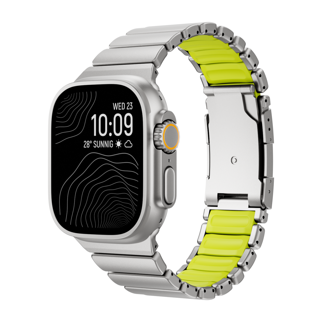 Mark - GEMINI Grade 5 Titanium Band voor Apple Watch