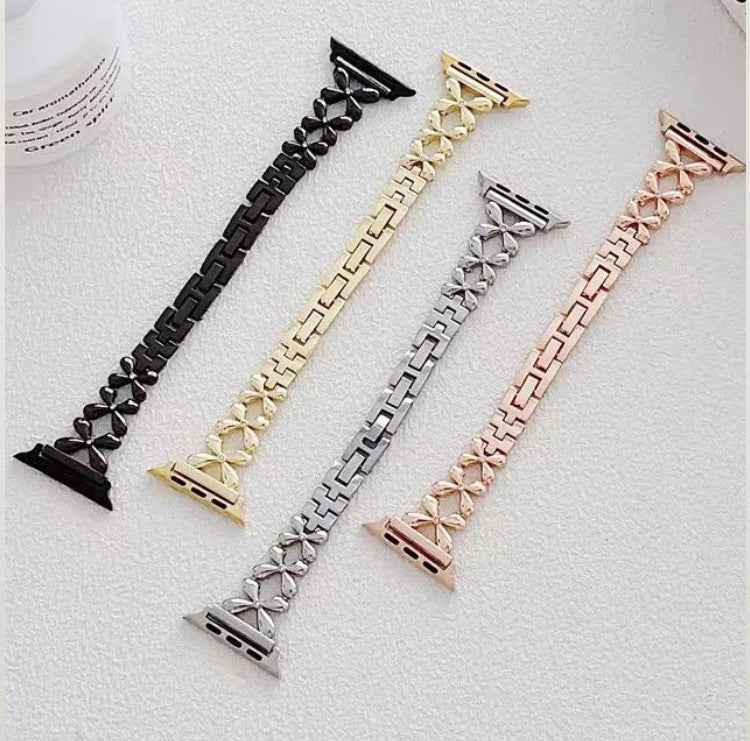 Clover light luxury women's high-end Apple watch strap