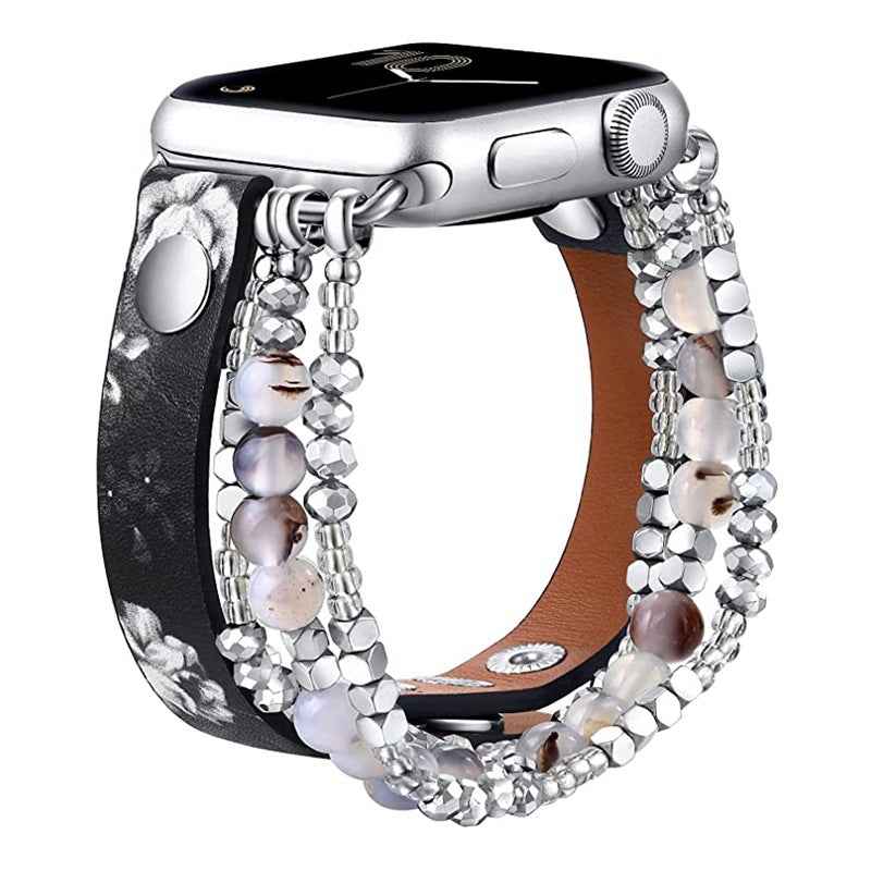 Luxury Beaded Bracelet For Apple Watch Band