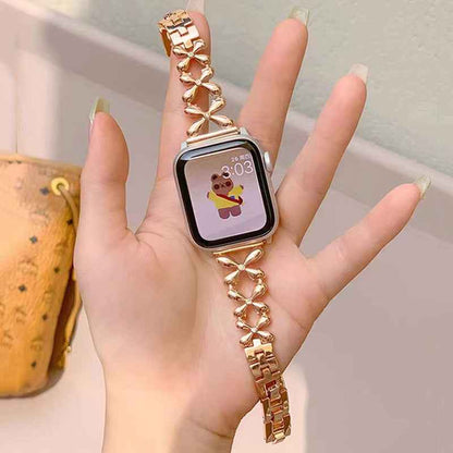 Clover light luxury women's high-end Apple watch strap