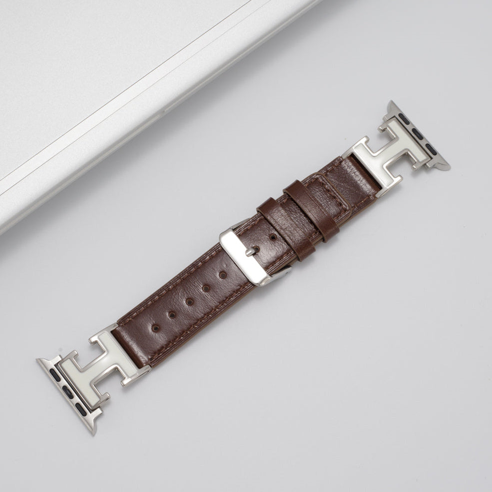 Elegant Holiday Leather Strap For Apple Watch
