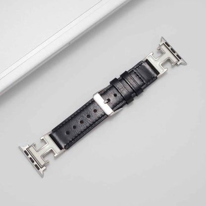 Elegant Holiday Leather Strap For Apple Watch