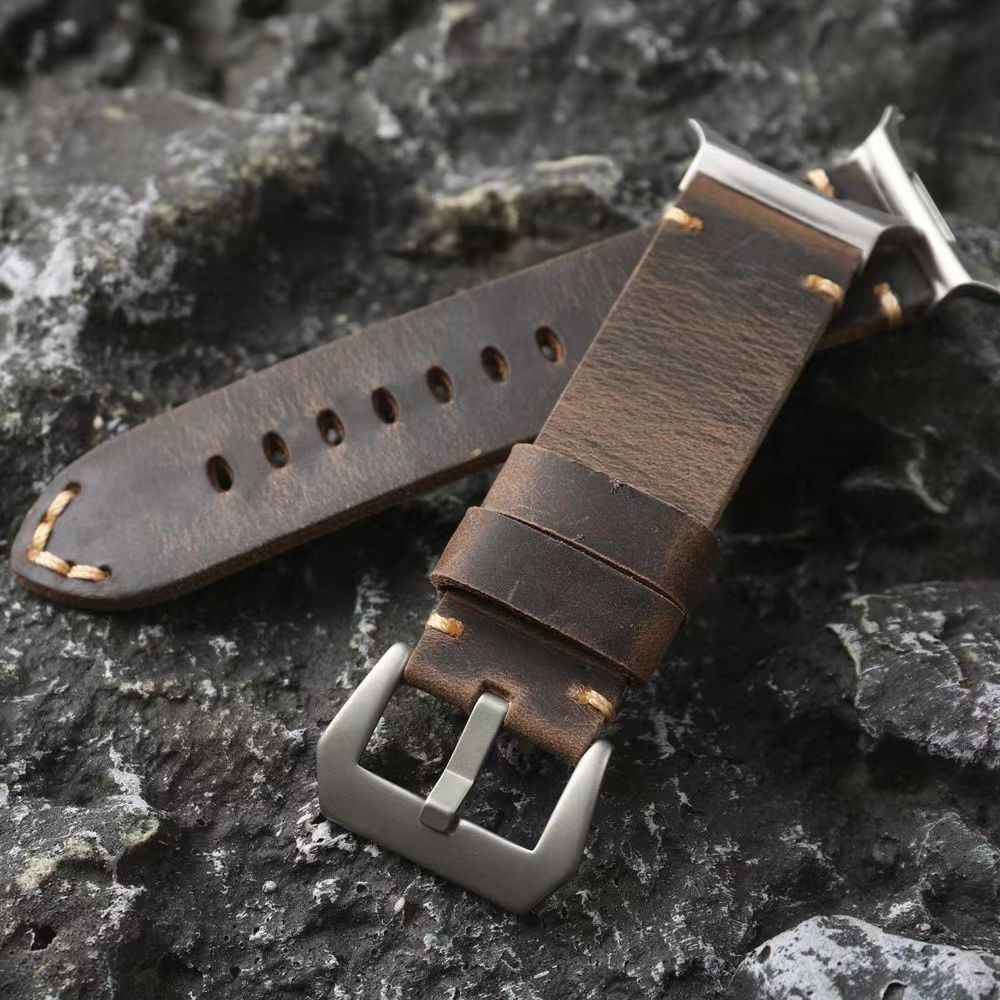 Vintage Handmade Leather Band For Samsung Watch Ultra