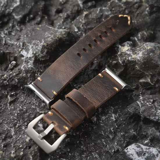 Vintage Handmade Leather Band For Samsung Watch Ultra