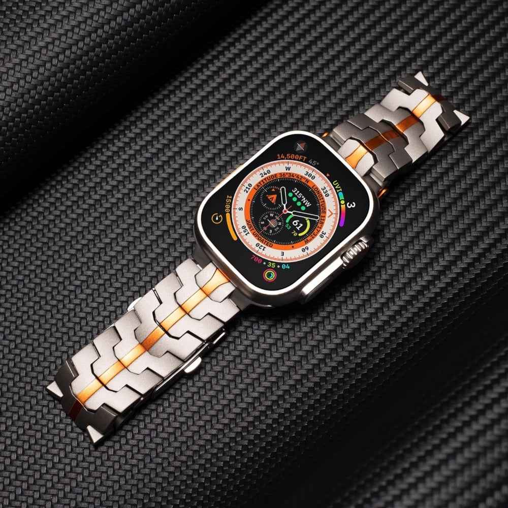 Robin - Titanium Elite Horlogeband voor Apple Watch