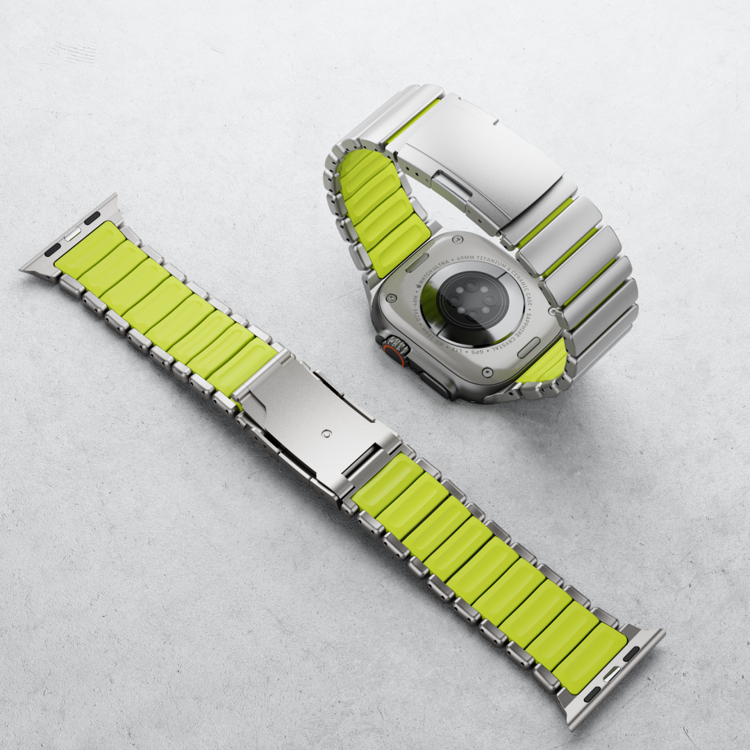 Mark - GEMINI Grade 5 Titanium Band voor Apple Watch