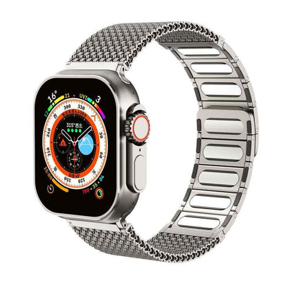 Luna - Gevlochten Magnetische Roestvrij Staal Band voor Apple Watch