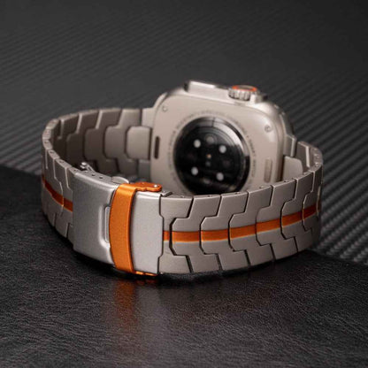 Robin - Titanium Elite Horlogeband voor Apple Watch
