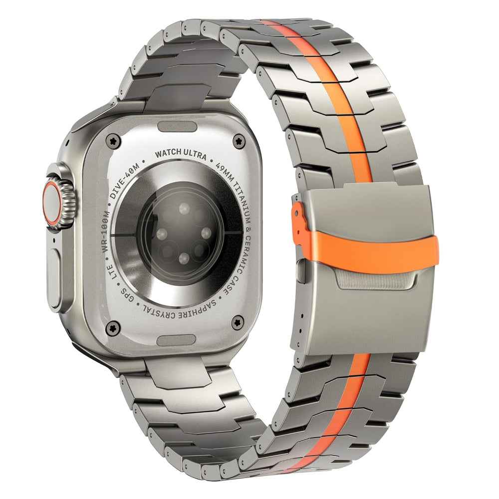 Robin - Titanium Elite Horlogeband voor Apple Watch