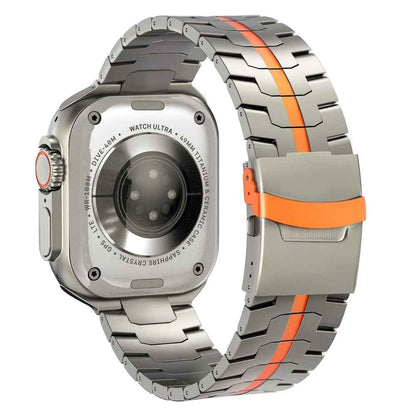 Robin - Titanium Elite Horlogeband voor Apple Watch