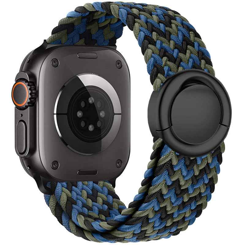 Celeste - Nylon Round Buckle Gevlochten Band voor Apple Watch