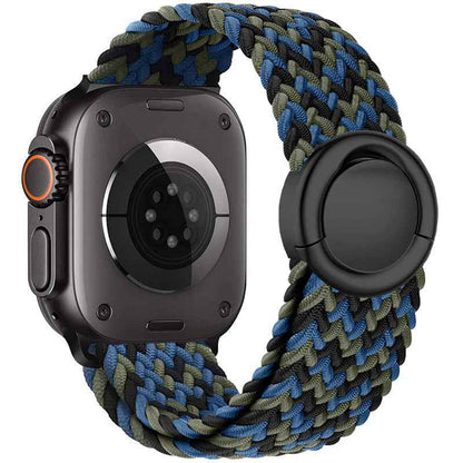 Celeste - Nylon Round Buckle Gevlochten Band voor Apple Watch