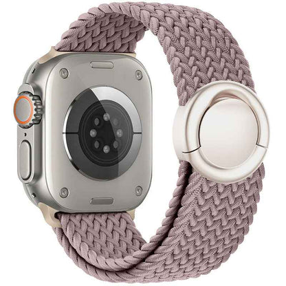 Celeste - Nylon Round Buckle Gevlochten Band voor Apple Watch