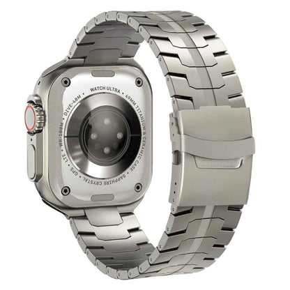 Robin - Titanium Elite Horlogeband voor Apple Watch