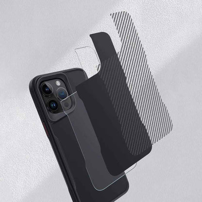 Thomas - Armor Magnetic Carbon Fiber Case met Draaibare Bracket voor iPhone