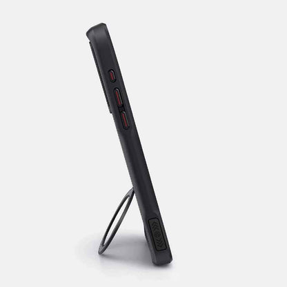 Thomas - Armor Magnetic Carbon Fiber Case met Draaibare Bracket voor iPhone