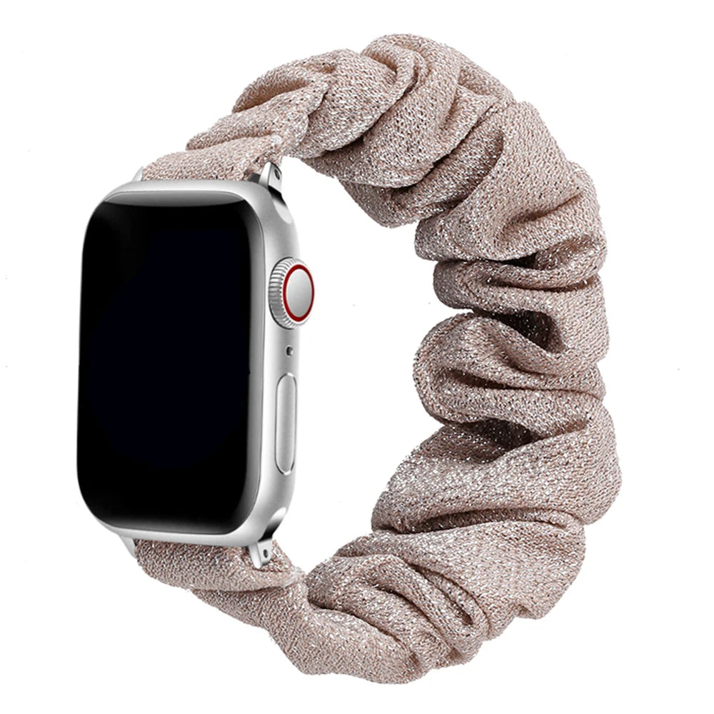 Zara - Scrunchie Nylon Solo Loop Band voor Apple Watch