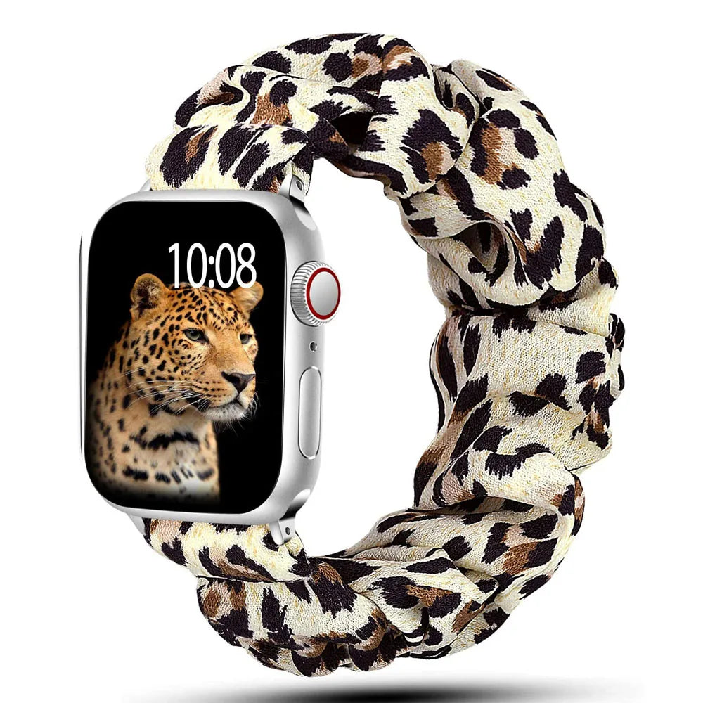 Zara - Scrunchie Nylon Solo Loop Band voor Apple Watch