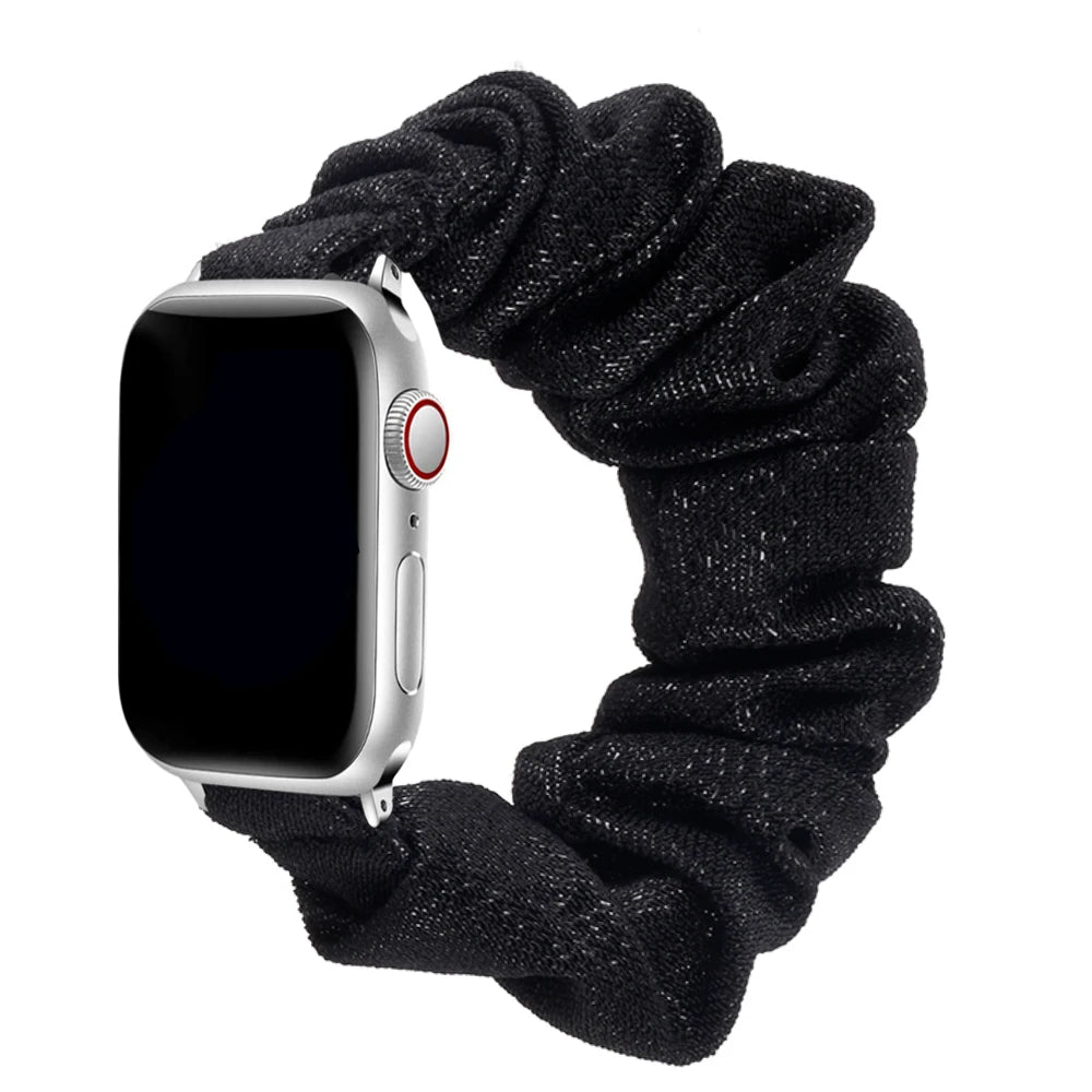 Zara - Scrunchie Nylon Solo Loop Band voor Apple Watch