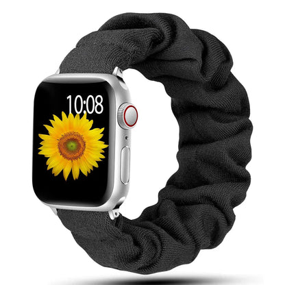 Zara - Scrunchie Nylon Solo Loop Band voor Apple Watch