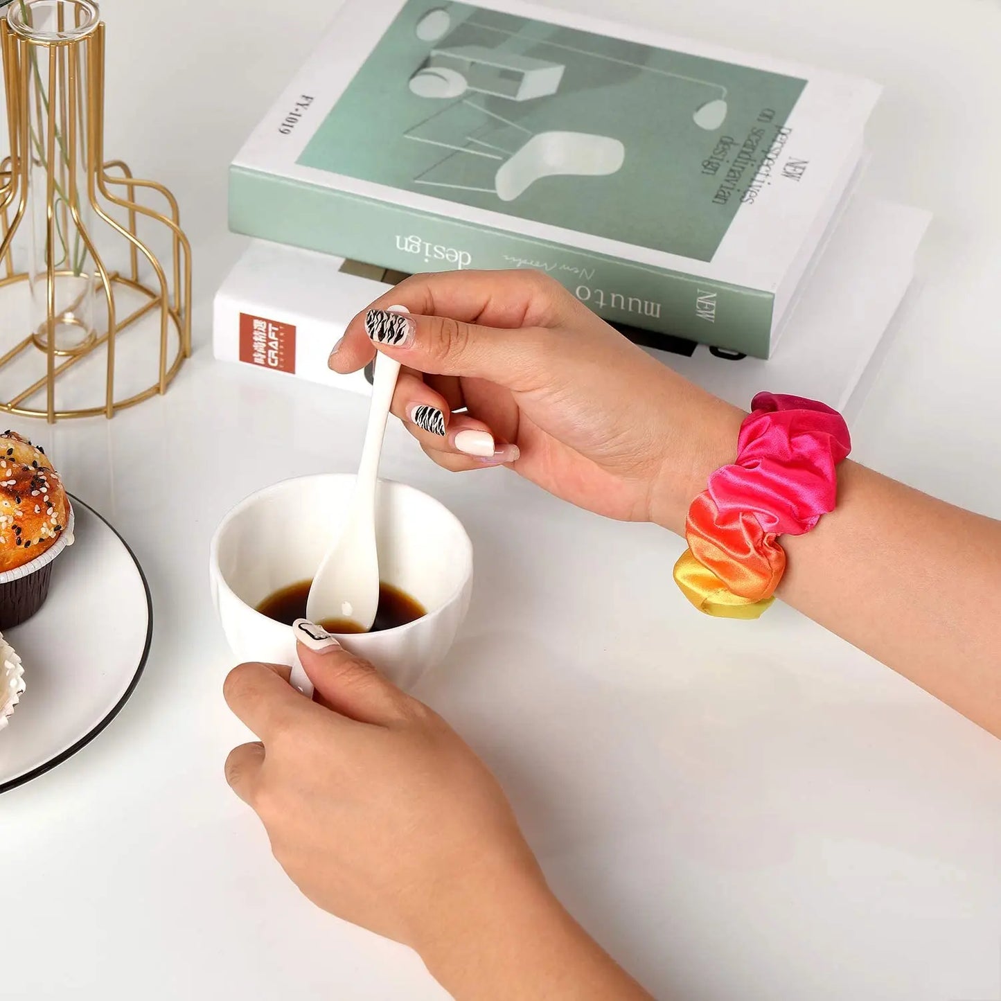 Zara - Scrunchie Nylon Solo Loop Band voor Apple Watch