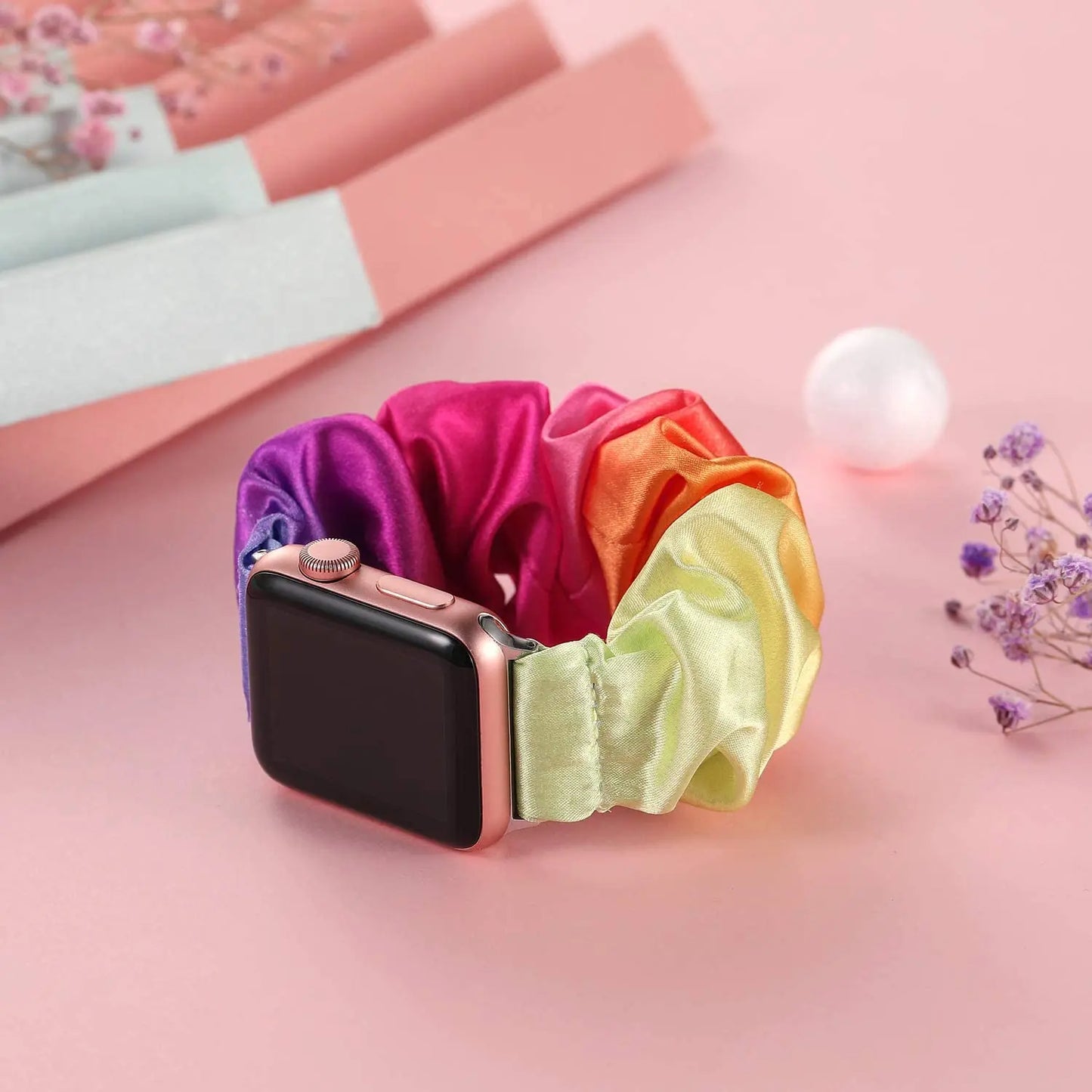 Zara - Scrunchie Nylon Solo Loop Band voor Apple Watch