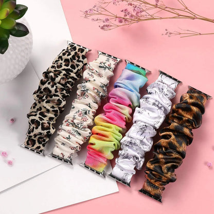 Zara - Scrunchie Nylon Solo Loop Band voor Apple Watch