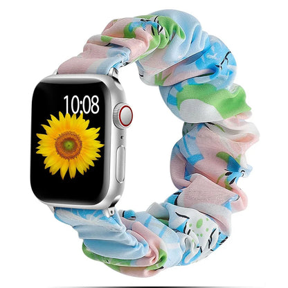 Zara - Scrunchie Nylon Solo Loop Band voor Apple Watch