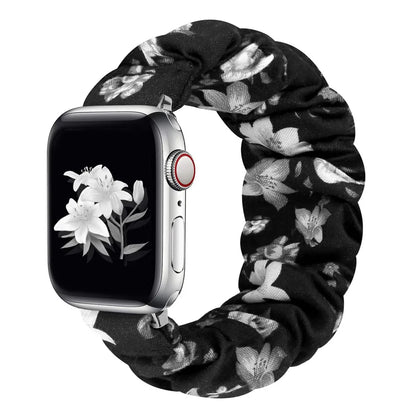 Zara - Scrunchie Nylon Solo Loop Band voor Apple Watch