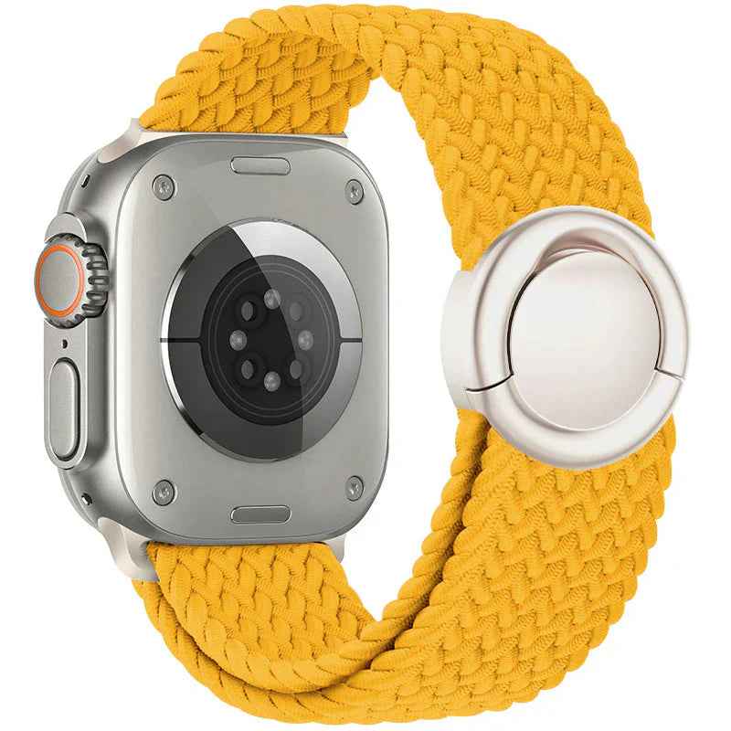 Celeste - Nylon Round Buckle Gevlochten Band voor Apple Watch
