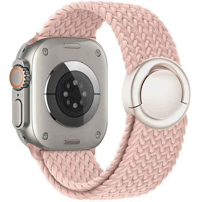 Celeste - Nylon Round Buckle Gevlochten Band voor Apple Watch