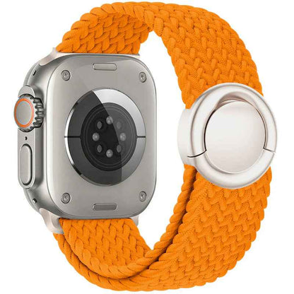 Celeste - Nylon Round Buckle Gevlochten Band voor Apple Watch