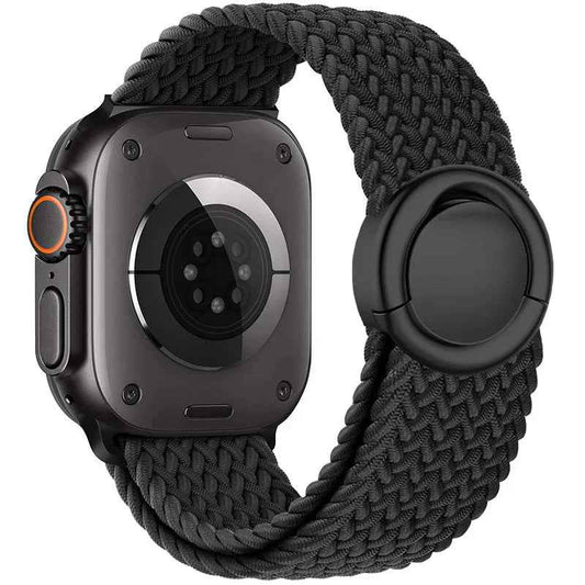 Celeste - Nylon Round Buckle Gevlochten Band voor Apple Watch